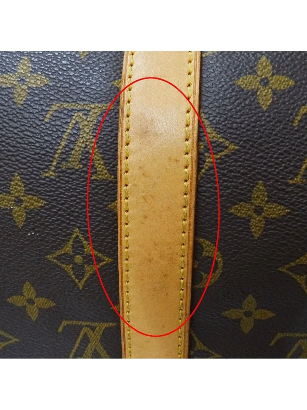 Louis Vuitton Boston Bag Monogram Canvas Keepall 50 Brown Large Going